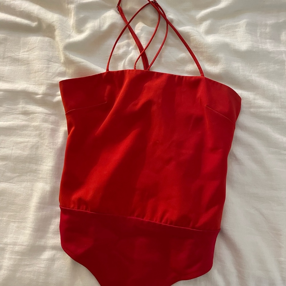 Red Lovers + Friends Bodysuit